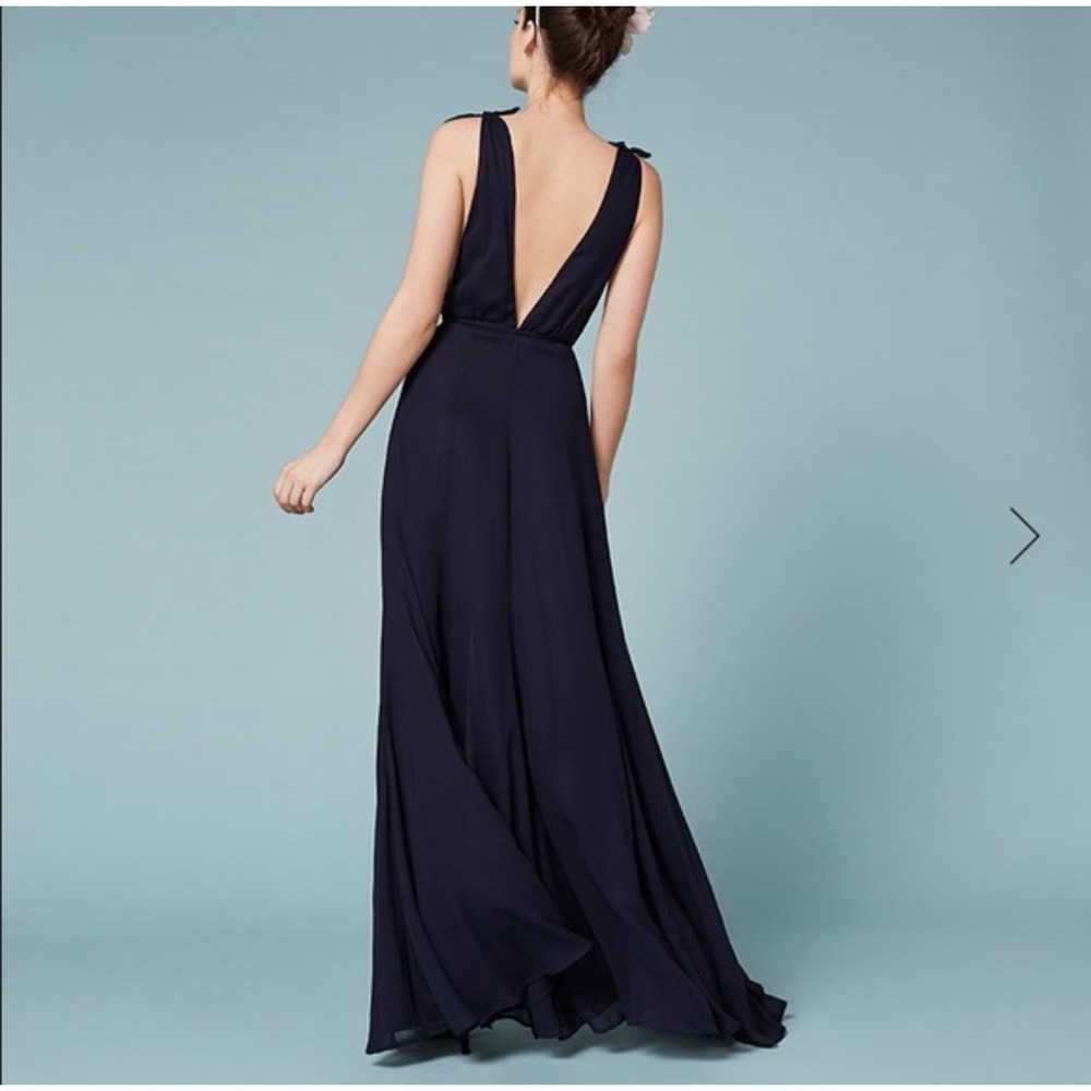 NWT Reformation Romanica Dress -MIDNIGHT BLUEsize 2 - Picture 3 of 10